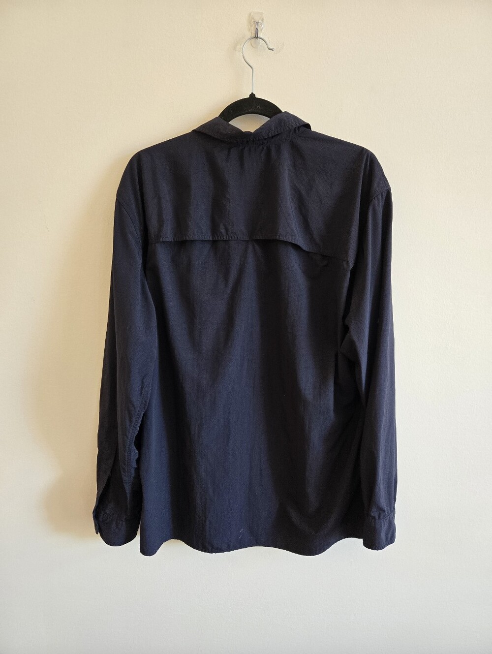 EDDIE BAUER I L Long Sleeve Fisherman's Shirt I navy blue - Picture 2 of 8